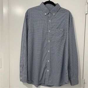Vineyard Vines Men Classic Fit Tucker Performance Shirt Gingham Plaid Sz L